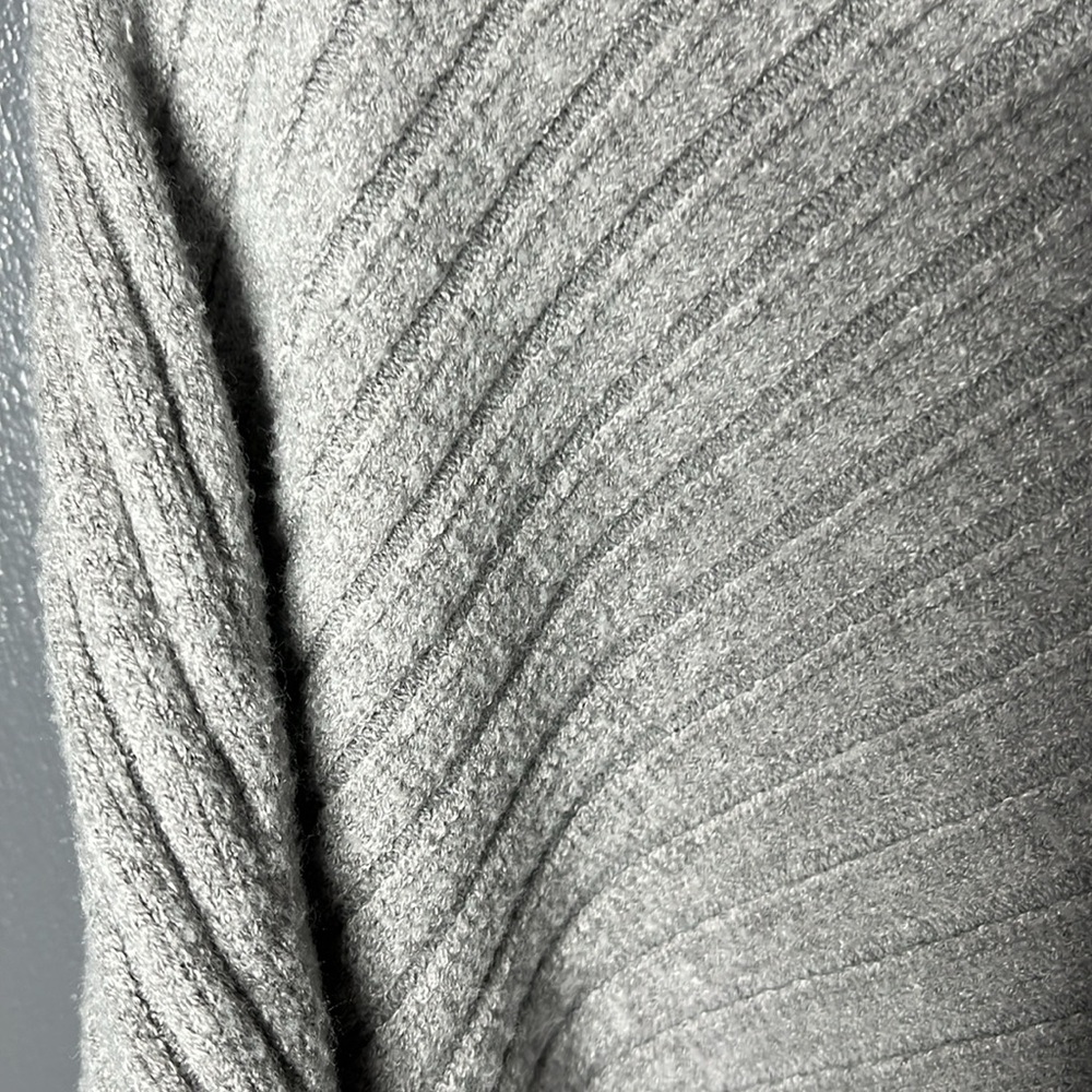 Anthropology MOTH Grey ribbed turtleneck sweater size small - Picture 4 of 11